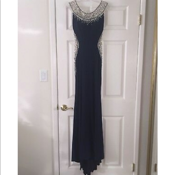 navy prom dress - Picture 2 of 2